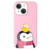 Pudgy Penguins Positive Pink iPhone Case