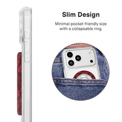 Dark Cherry Floral MagSafe Grip Ring