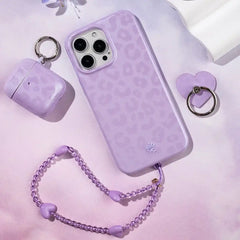 Lilac Leopard Phone Ring