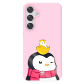 Pudgy Penguins Positive Pink Samsung Case