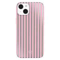 Pink Chrome Stripes iPhone Case