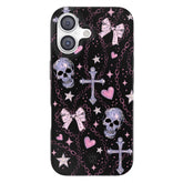 Pretty Punk Skulls iPhone Case