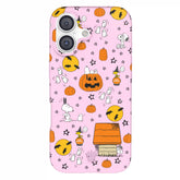 Snoopy Pink Pumpkins iPhone Case