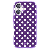 Violet Glow Polka Dot iPhone Case