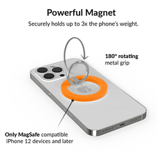 Neon Orange MagSafe Grip Ring