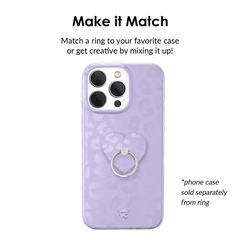 Lilac Leopard Phone Ring