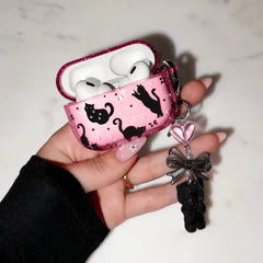Lucky Kittens Glitter AirPod Case