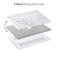 White Marble MacBook Case