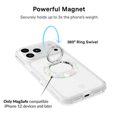 Hydrangea Floral MagSafe Grip Ring