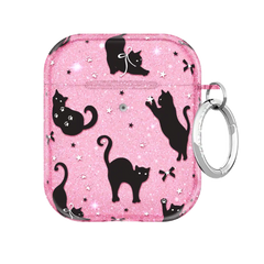 Lucky Kittens Glitter AirPod Case