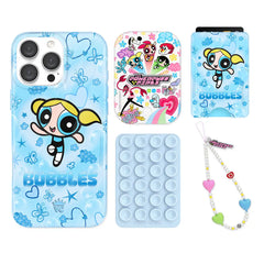The Powerpuff Girls Bubbles iPhone Bundle Set - Wallet