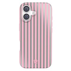 Pink Chrome Stripes iPhone Case
