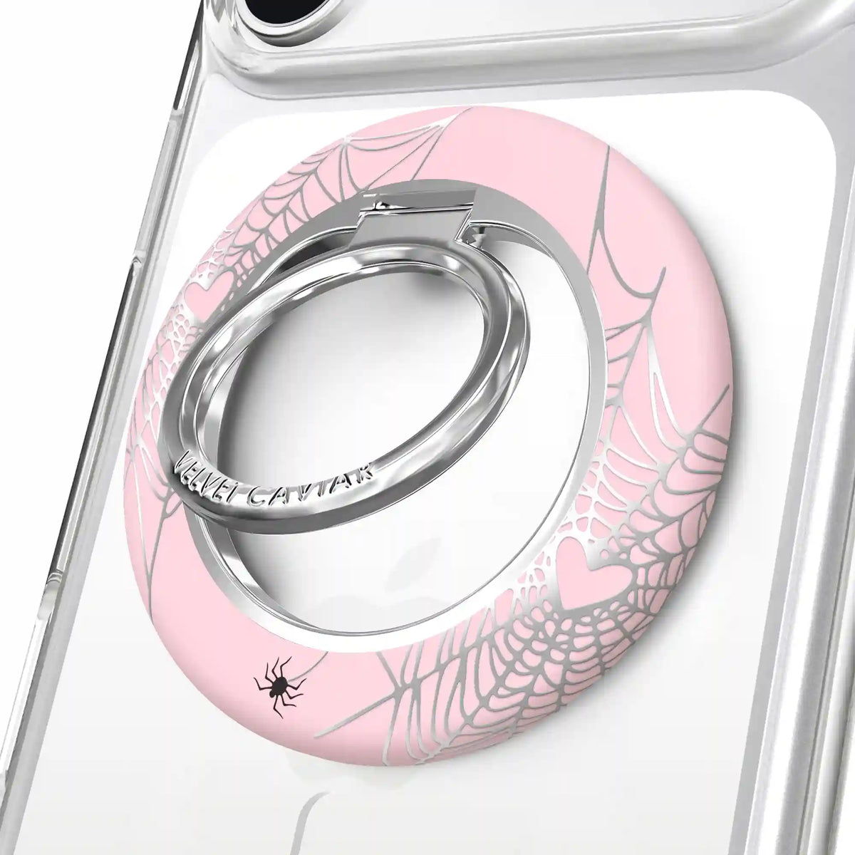 Widow’s Web Chrome MagSafe Grip Ring