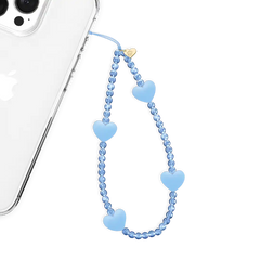 Blue Heart Phone Charm