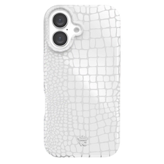 White Croc iPhone Case