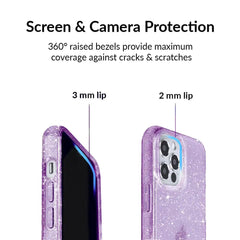 Lilac Stardust Glitter iPhone Case