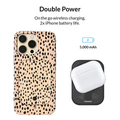 Spotted Cheetah Portable MagSafe Charger Power Pack
